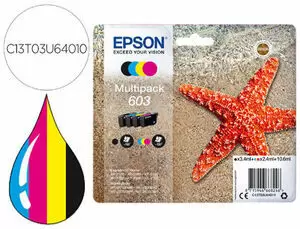 EPSON 603 PACK DE 4 CARTUCHOS DE TINTA ORIGINALES - C13T03U64010