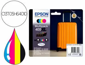 EPSON 405XL PACK DE 4 CARTUCHOS DE TINTA ORIGINALES - C13T05H64010