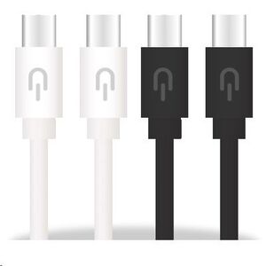 PLUGYU CABLE1M-USB TYPE-C-USB TYPE-C-2A BLANCO