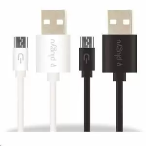 PLUGYU CABLE-MICRO USB-1.5A NEGRO