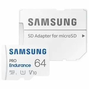 SAMSUNG PRO ENDURANCE TARJETA MICRO SDXC 64GB UHS-I V10 CON ADAPTADOR
