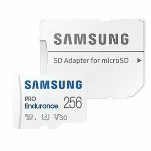 SAMSUNG PRO ENDURANCE TARJETA MICRO SDXC 256GB UHS-I V30 CLASE 10 CON ADAPTADOR