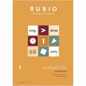 CUADERNO RUBIO MATEMATICAS EVOL.1 UNI