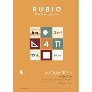 CUADERNO RUBIO MATEMATICAS EVOL.4 UNI