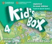 KID'S BOX LEVEL 4 CLASS AUDIO CDS (4) UPDATED ENGLISH FOR SPANISH SPEAKERS 2ND E