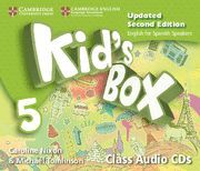 KID'S BOX LEVEL 5 CLASS AUDIO CDS (4) UPDATED ENGLISH FOR SPANISH SPEAKERS 2ND E