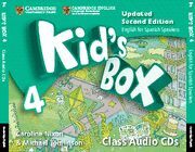 KID'S BOX FOR SPANISH SPEAKERS  LEVEL 4 CLASS AUDIO CDS (4) 2ND EDITION