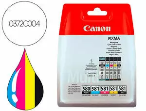 CANON PGI570/CLI571 PACK DE 5 CARTUCHOS DE TINTA ORIGINALES - 0372C004