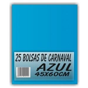 BOLSA CARNAVAL INFANTIL PP 45X60 G/250 AZUL CLARO BASURA ESPECIAL DISFRAZ