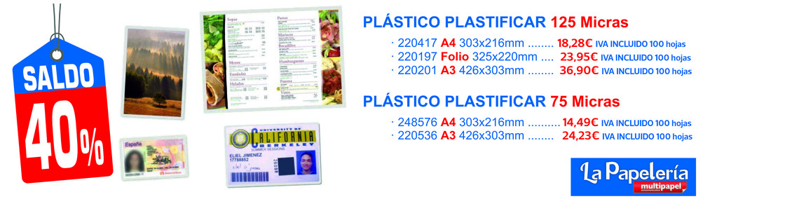 Plastico plastificar